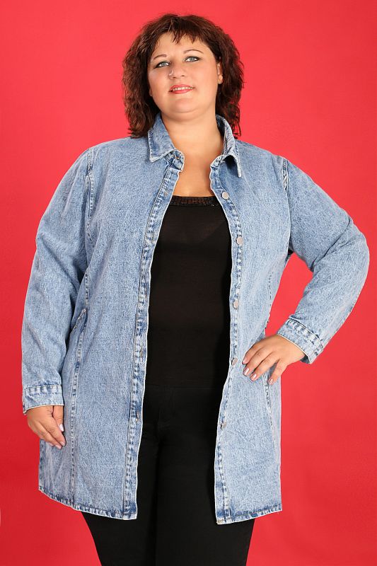 Blue denim jacket for women