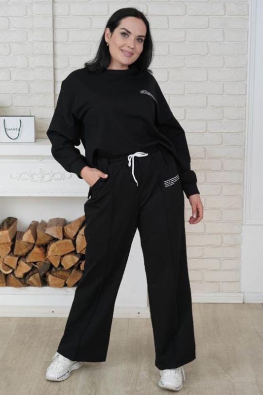 Women's black sports suit