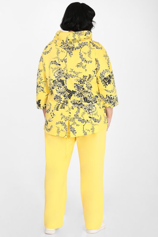 Yellow women's walking suit