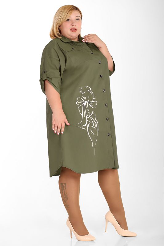 Large Size Summer Shirt Dress